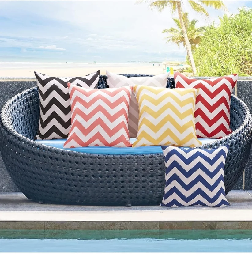 Multi Printed Decorative Cushion Cover 16x16 Inch