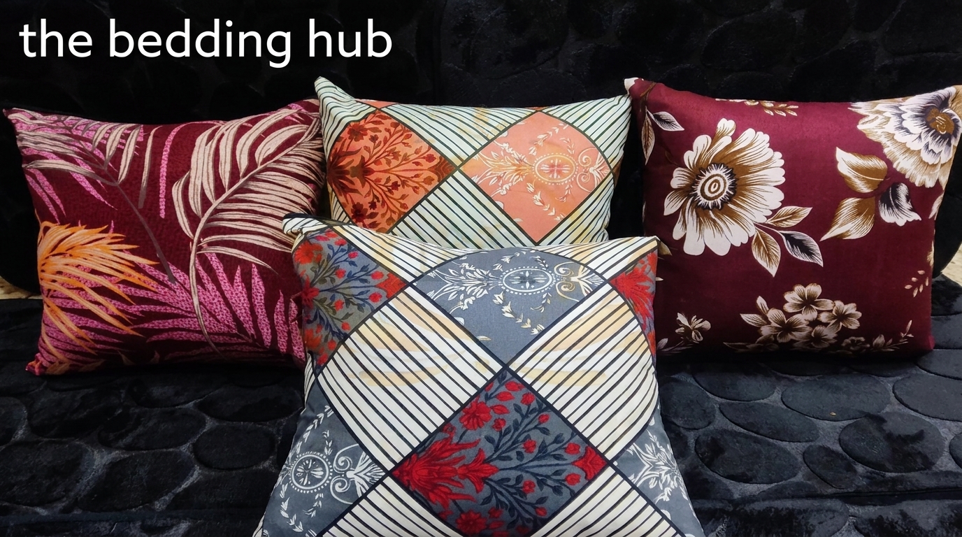 3D Printed Cotton Cushion Cover 15x15 Inch  alternate