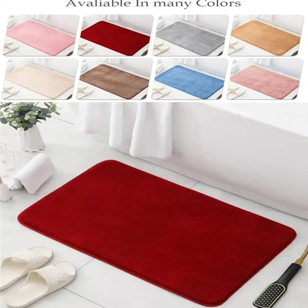 Soft Plain Washable Door Floor Mats