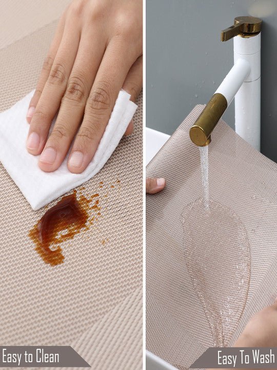 5 Pieces Light PVC Placemats with Table Runner alternate